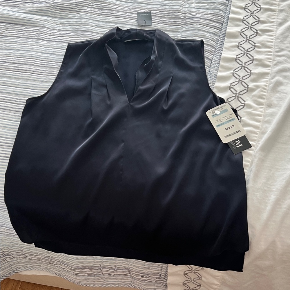Elegant navy blue Sleeveless Top